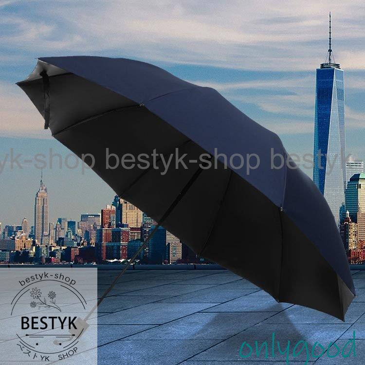 折りたたみ傘 メンズ 大きい 無地 おしゃれ 頑丈 10本骨 耐風 撥水
