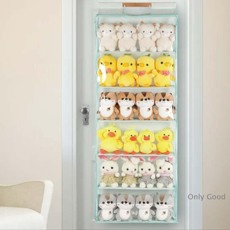 ウォールポケット ぬいぐるみ 収納 5段 6段 吊り下げ ぬいぐるみ