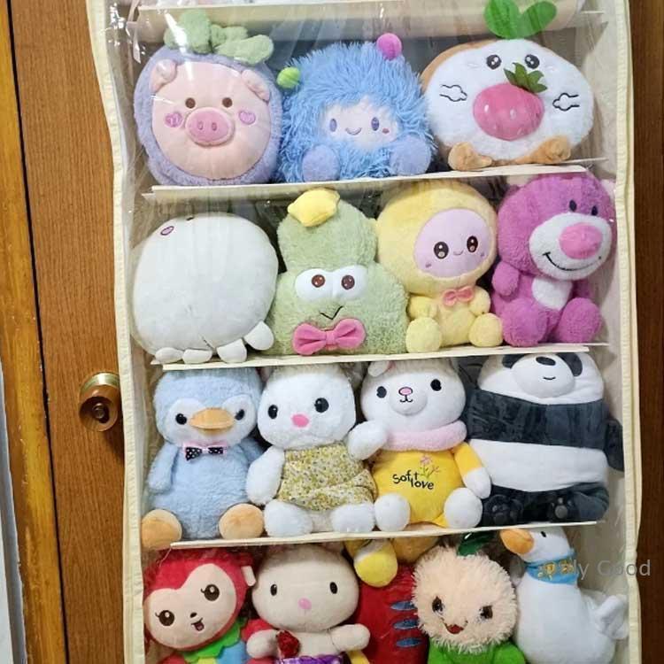 ウォールポケット ぬいぐるみ 収納 5段 6段 吊り下げ ぬいぐるみ
