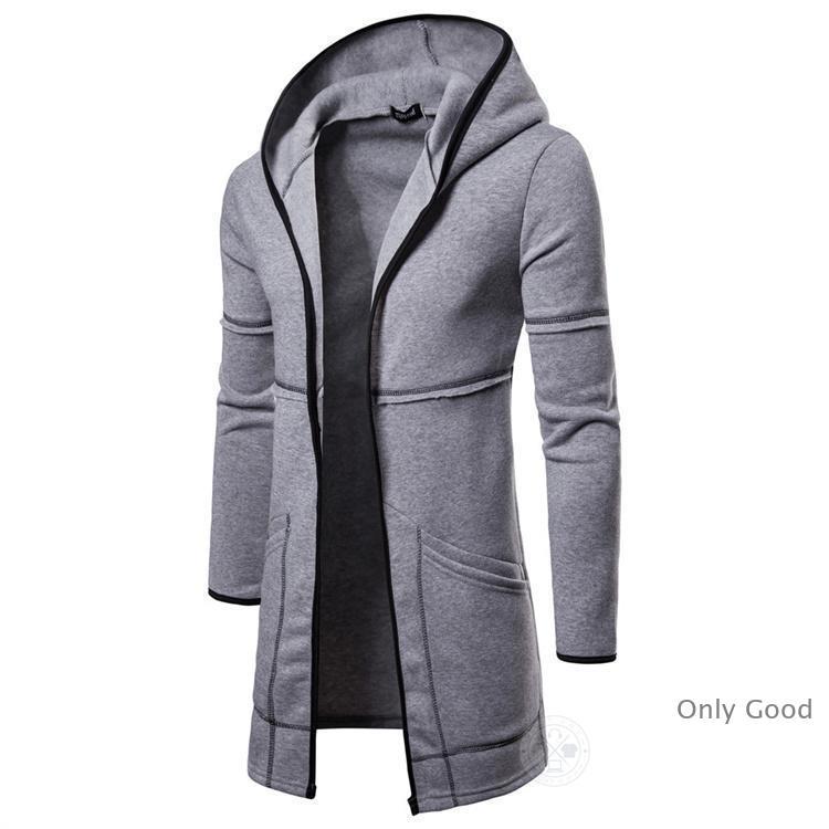 ロングパーカー メンズ ロングコート パーカー ロングカーディガン ジャージ シャツジャケット フーディガン カーディガン 長袖 冷房対策 レディース スウェット | ブランド登録なし | 10