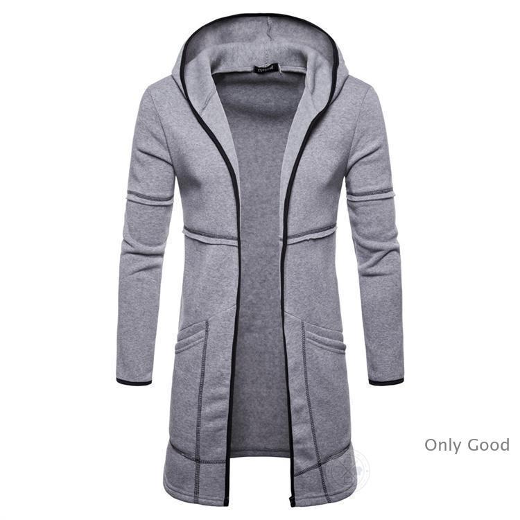 ロングパーカー メンズ ロングコート パーカー ロングカーディガン ジャージ シャツジャケット フーディガン カーディガン 長袖 冷房対策 レディース スウェット | ブランド登録なし | 09