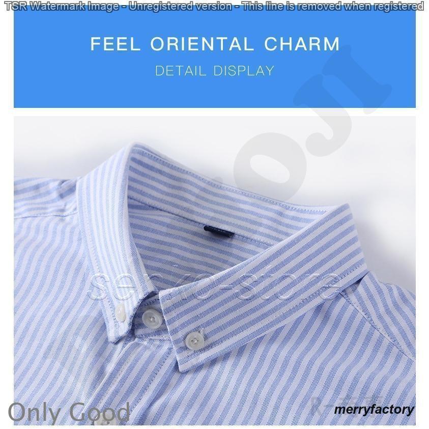 ストライプシャツ メンズ 長袖 ボタンダウン オックスフォードシャツ