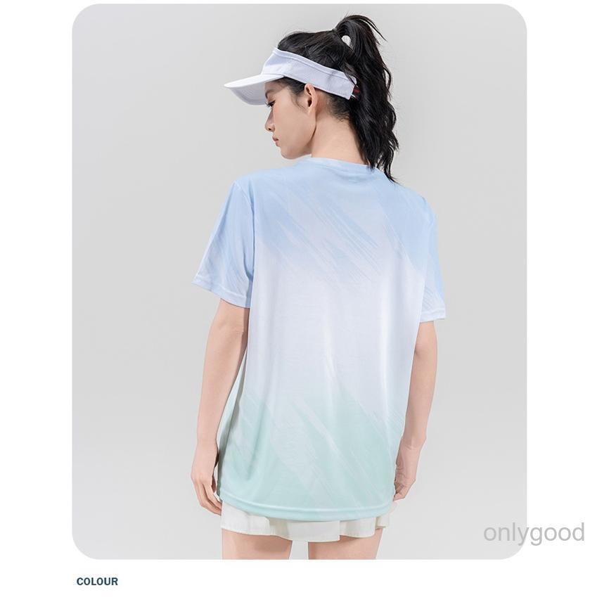 Tシャツ メンズ 半袖 夏 レディース 接触冷感 グラデーション 速乾