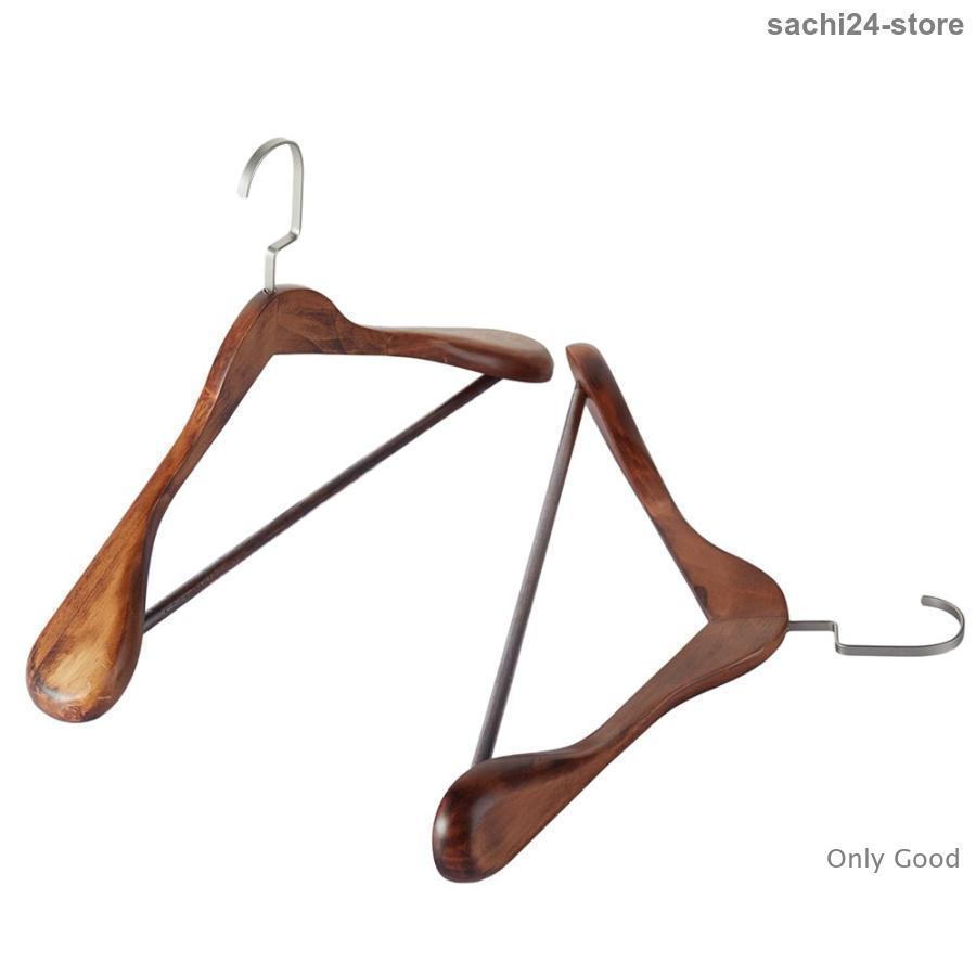 4本組 高級木製ハンガー 型崩れしない hanger 44.5cm 男性用 スーツ