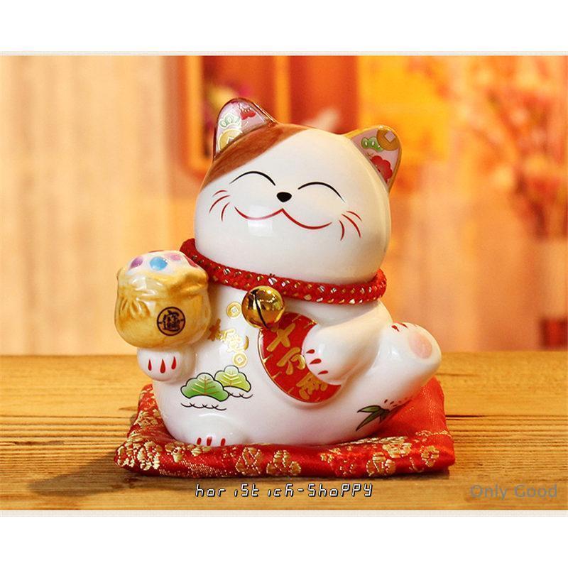 招き猫 デコ スワロフスキー風 金運 開運 商売繁盛 開店祝い 招き猫 置物 まねきねこ 開店祝い プレゼント 飲食店 かわいい