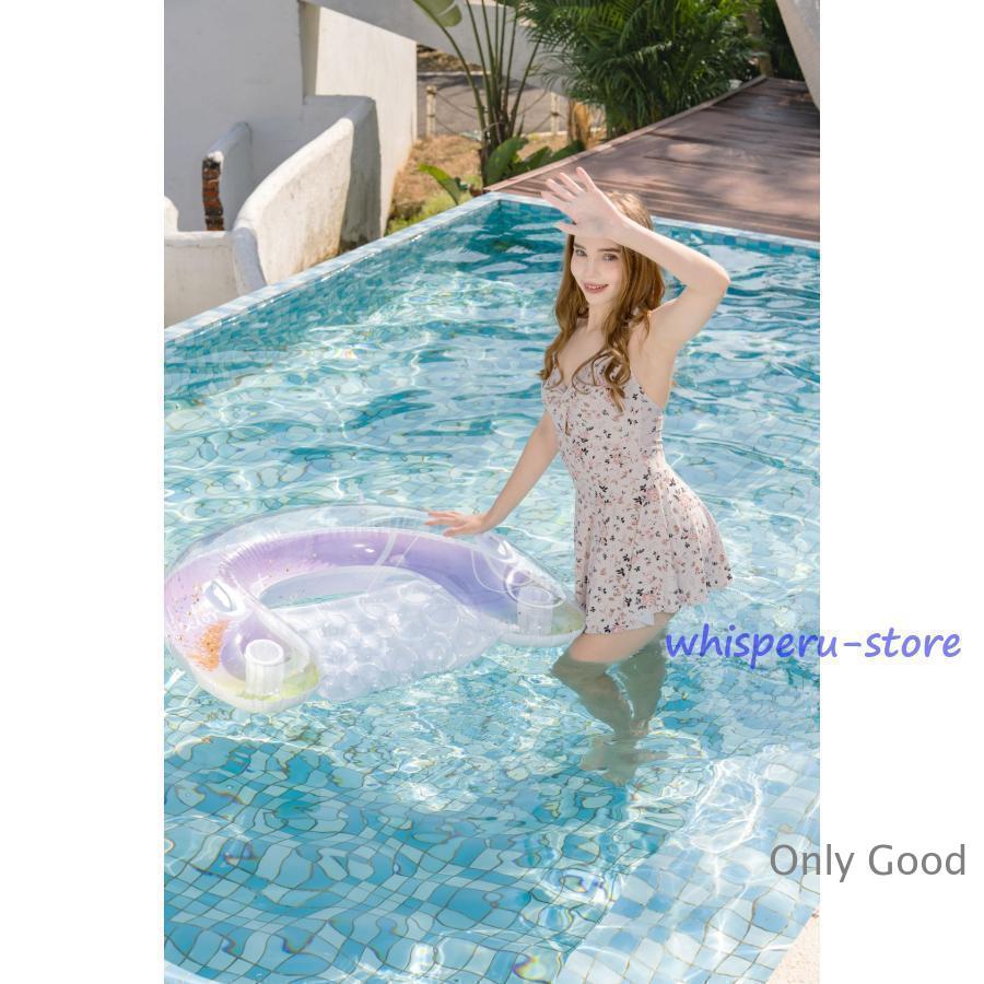 浮き輪 大人用 フロート 水上ハンモック 水上ソファー 大人 浮き輪ベッド ビーチボード 強い浮力 クリア フロートベッド キラキラ 水遊び 取っ手付き 背もたれ付 | ブランド登録なし | 12