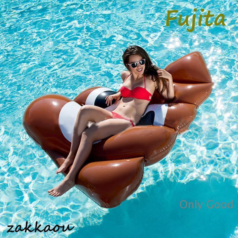 浮き輪 大人用 面白い 浮き具 フロート フローター プール 海水浴 フローティングラウンジ フロートボート 水遊び うんこ形 男女兼用 | ブランド登録なし | 02