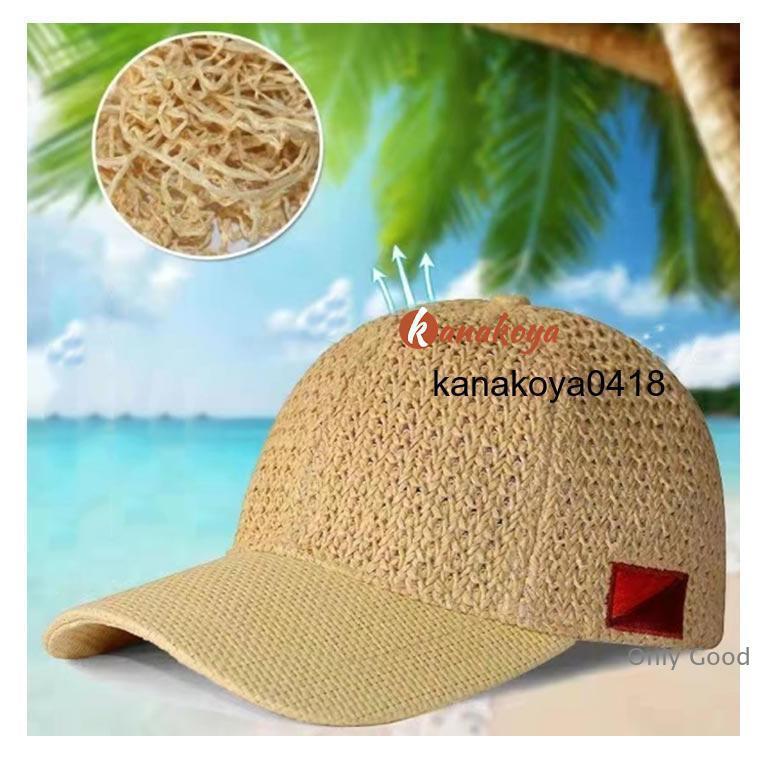 キャップ風麦わら帽子 麦わらキャップ キャップ 夏 夏用 メンズ レディース 帽子 麦わら帽子