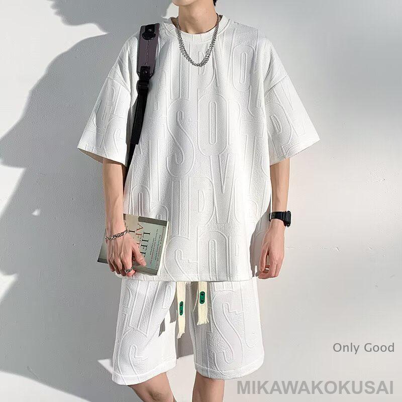 セットアップ メンズ 半袖 夏 上下セット Tシャツ ハーフパンツ