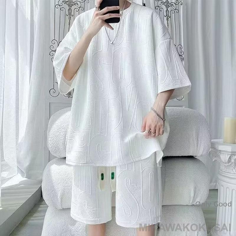 セットアップ メンズ 半袖 夏 上下セット Tシャツ ハーフパンツ