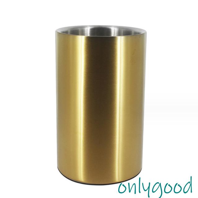 ワインチラーバケツ ステンレススチール 二重壁ワインクーラーバケツ