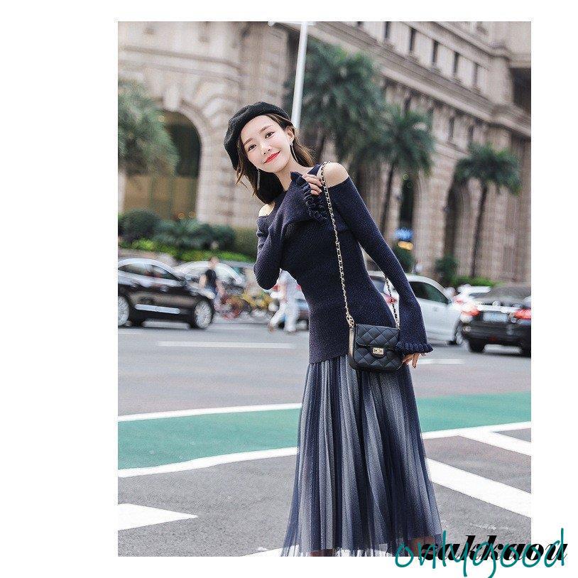 セットアップ レディース スカート 秋 冬 ニットセーター