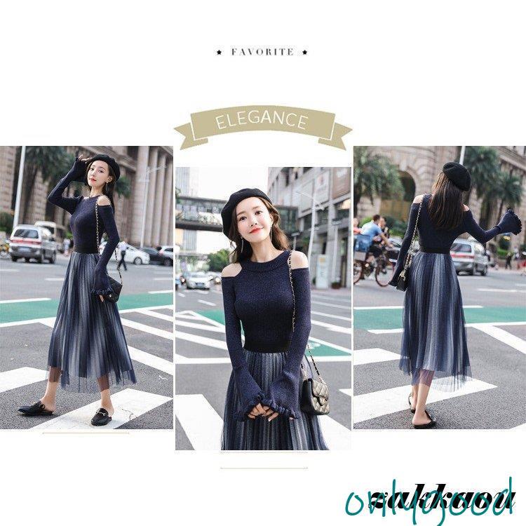 セットアップ レディース スカート 秋 冬 ニットセーター