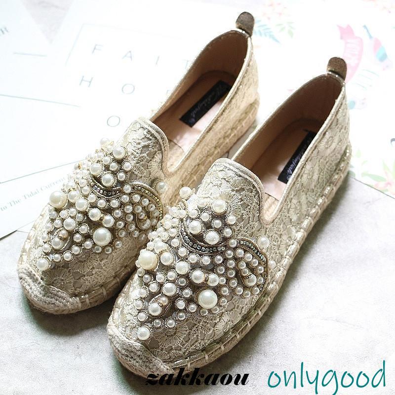 スリッポン スニーカー ビジュー フラットシューズ 靴 シューズ