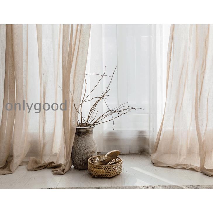 新品未使用　麻レース　リネン　オーダーカーテンW75×H101 m_enu_0015.jpg