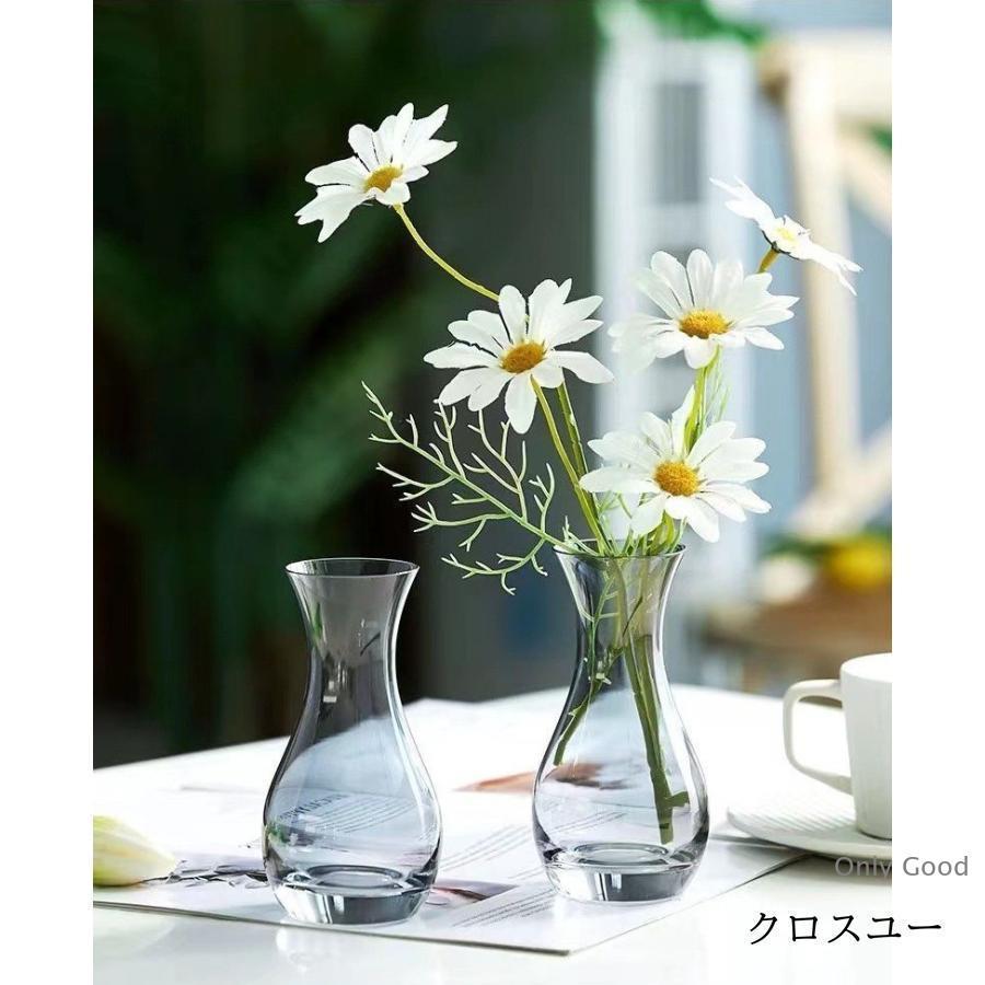 花瓶 花びん フラワーベース 装飾 フラワースタンド 卓上 透明 ガラス