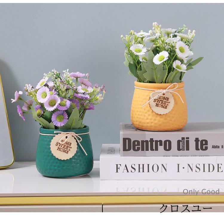 フェイクグリーン 造花 花瓶付き インテリア雑貨 インテリア小物 置物