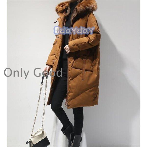 ダウンコート レディース ダウンジャケット ロング アウター 痩せ着 冬
