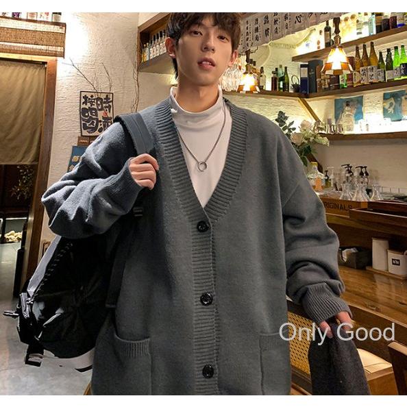 [xulee] カーディガン メンズ 秋服 冬服 セーター 暖かい 大きい サイ カーディガン メンズ 秋 冬 ニットカーディガン セーター Vネック