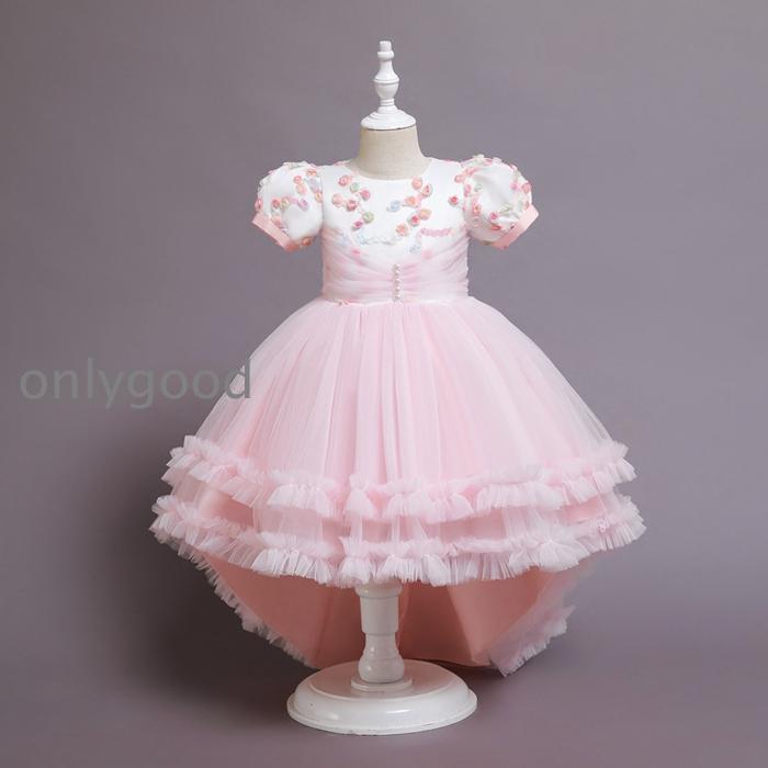子供ドレス パーティー 子供 ピアノ 発表会 キッズ ロングドレス ドレス  ワンピース 女の子 子ども 服 キッズドレスの画像