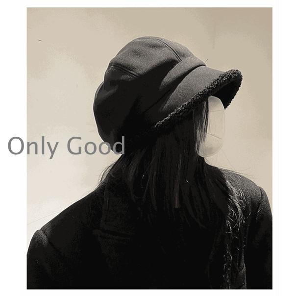 2024冬帽子レディース秋冬バケットハットボアファーコーデハット暖かい