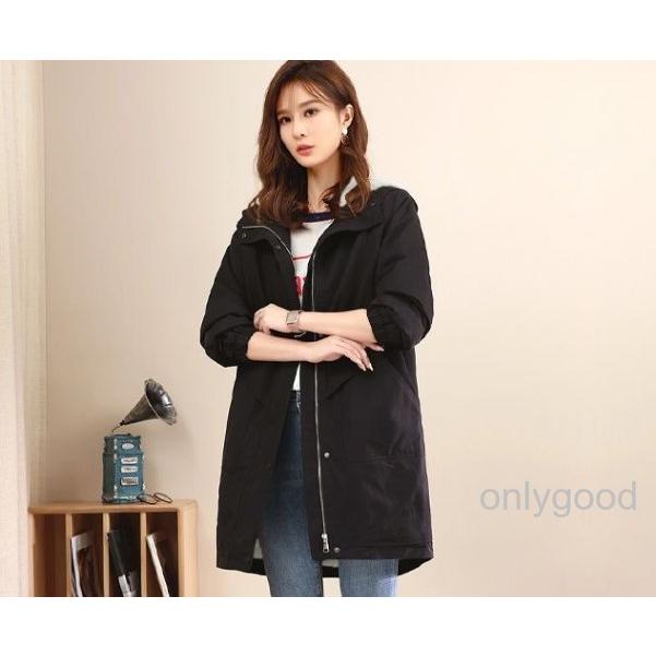 コート レディース モッズコート 裏ボア アウター 冬 防寒 中綿 ロング