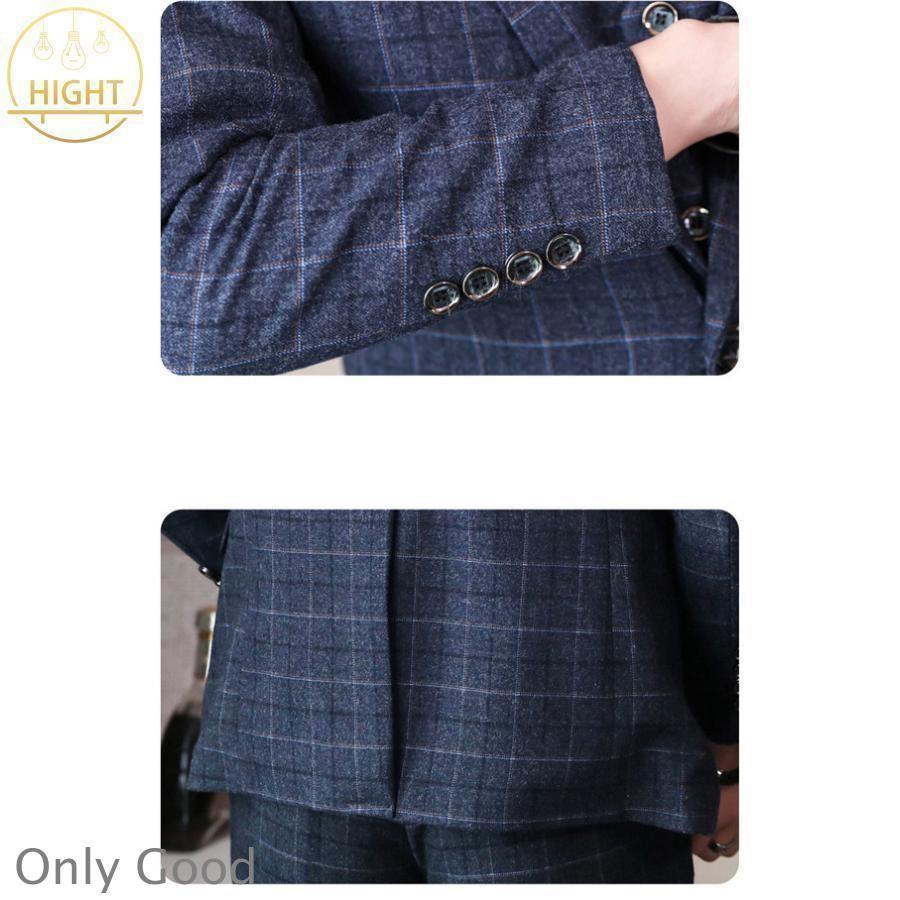 メンズスーツ チェック柄 3点セット スリーピース スーツ メンズ 結婚式 リクルート 入学式 卒業式 成人式 ビジネススーツ スリムスーツ 紳士服 | ブランド登録なし | 14