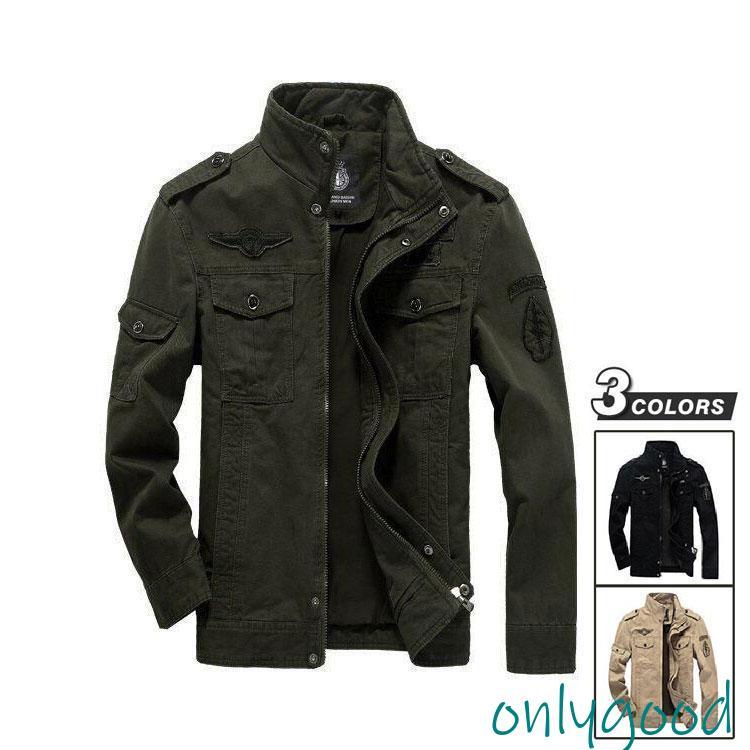 ミリタリージャケット メンズコート　秋冬 メンズ　ジャンパー　スタジャン スカジャン　ミリタリージャケット　メンズジャケット　カジュアル　アウター ミリタリージャケット メンズコート 秋冬 メンズ ジャンパー