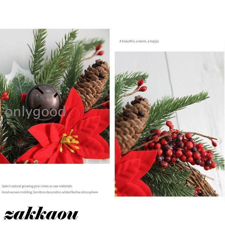 ★クリスマスリース クリスマス リース 30cm 飾り 装飾 ギフト クリスマスリース クリスマス飾り 30CM オーナメント リース ドア 玄関