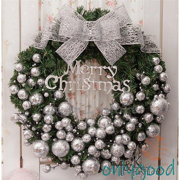 店長おすすめ クリスマスリース/ドア飾りリボン/クリスマス飾り 大きい