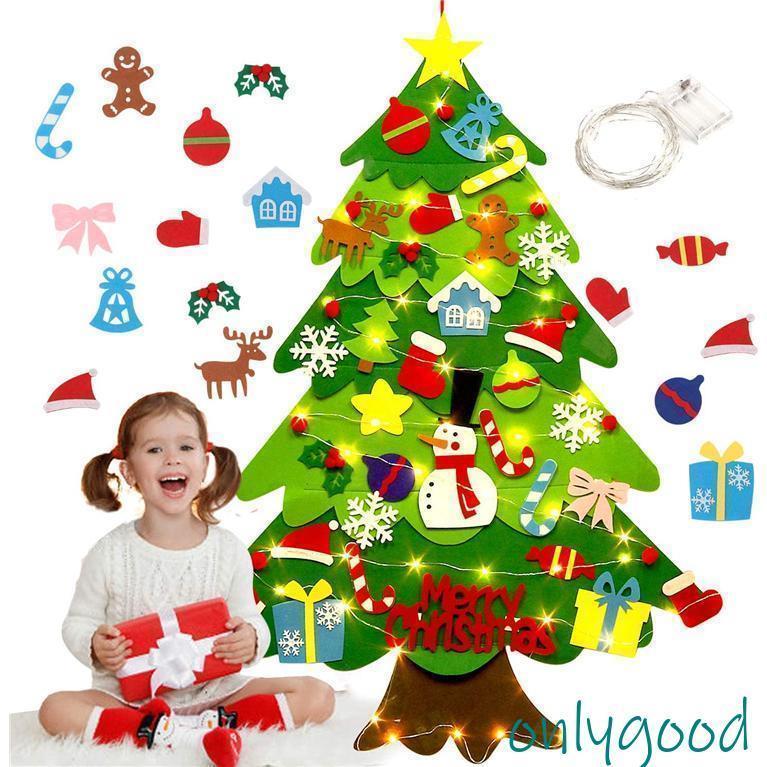 クリスマス 飾り 子供 安全 手作り 贈り物 フェルトクリスマスツリー