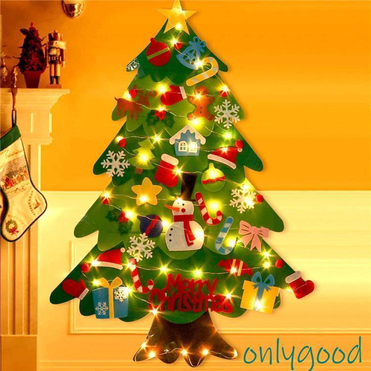 クリスマス 飾り 子供 安全 手作り 贈り物 フェルトクリスマスツリー