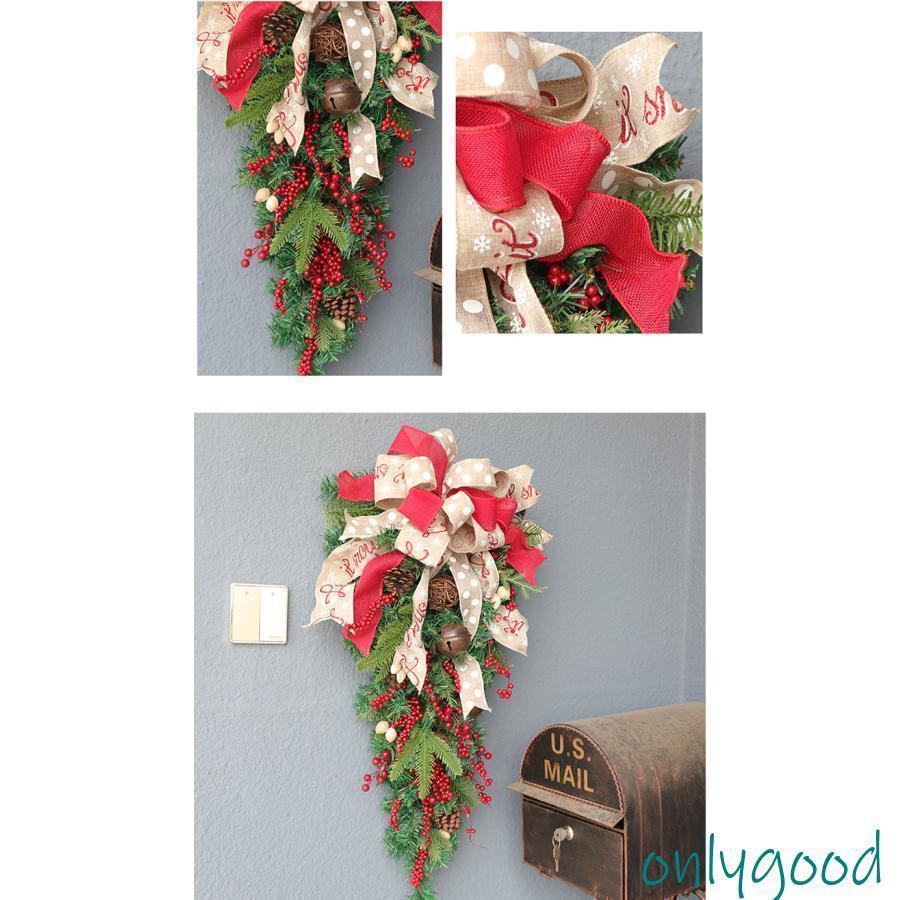 クリスマスリース 60cm 90cm クリスマス 北欧風 松かさ ビンテージ鈴