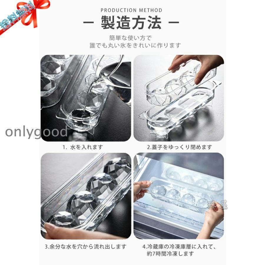 製氷皿 2個セット 蓋付き 大きい氷 丸氷 アイストレー 製氷器 透明 氷