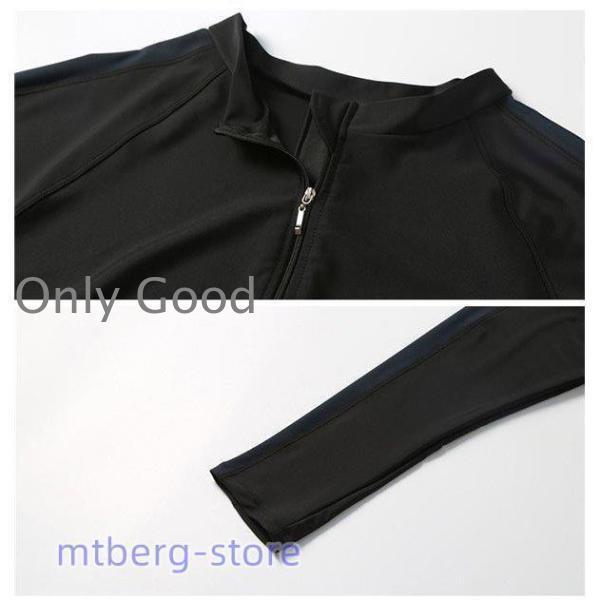 水着 メンズ 上下セット 男性用 パパ 海水浴 黒 プール 長袖 ズボン パンツ 大きいサイズ プラスサイズ 3L~10L | ブランド登録なし | 02