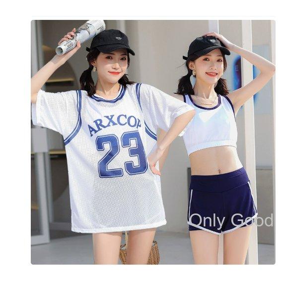 水着 レディース 3点セット ビキニ UVカット体型カバー着痩せ 韓国ファッション可愛い ゆったり Tシャツ | ブランド登録なし | 03