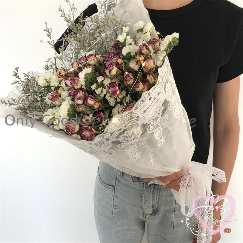 ドライフラワー 高さ約48cm 花束 ソープフラワー ヒナギク バラ