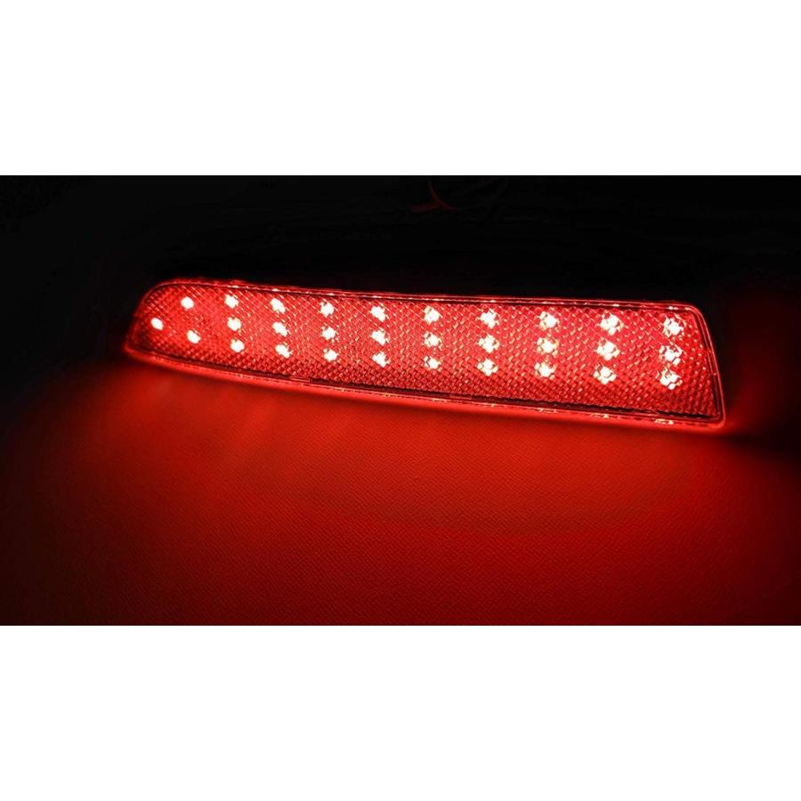 レッドレンズ メルセデスベンツ 60連 LED リフレクター リアバンパー