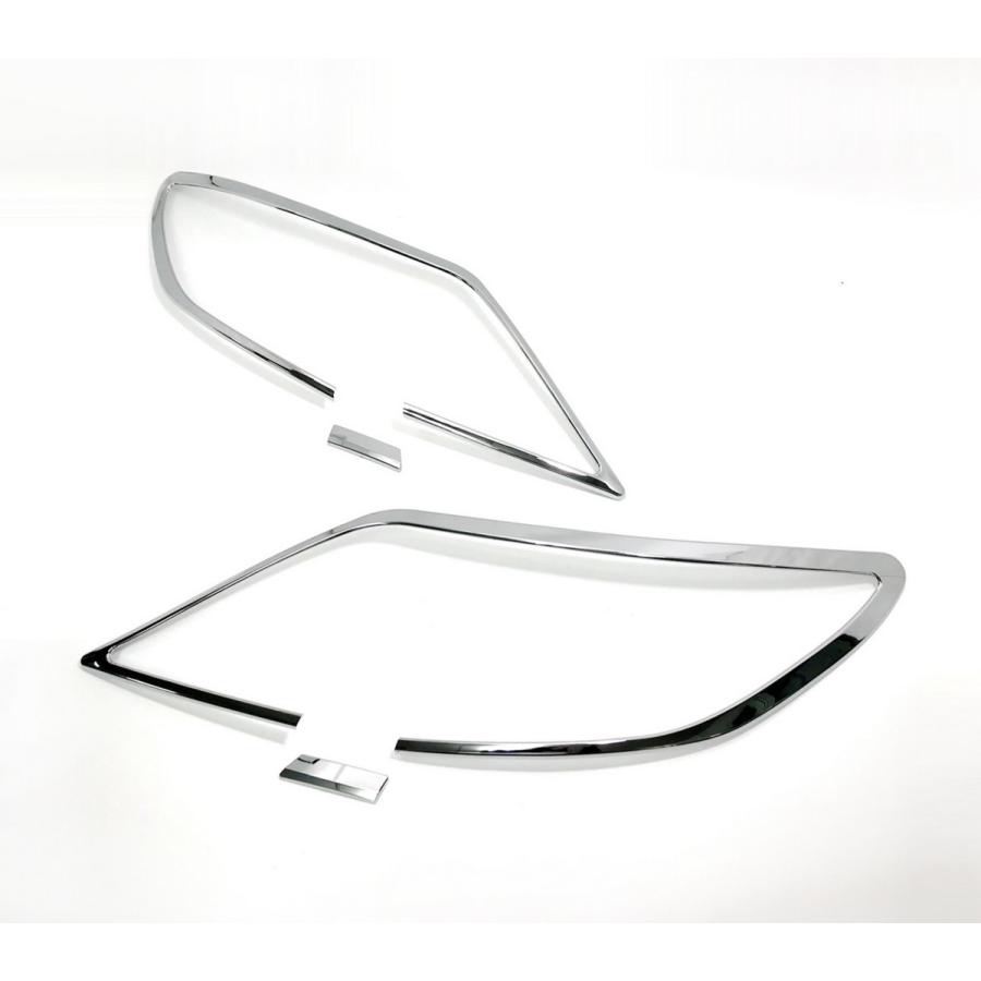 レクサス メッキ ヘッドライト ヘッドランプ リング LS460 USF40