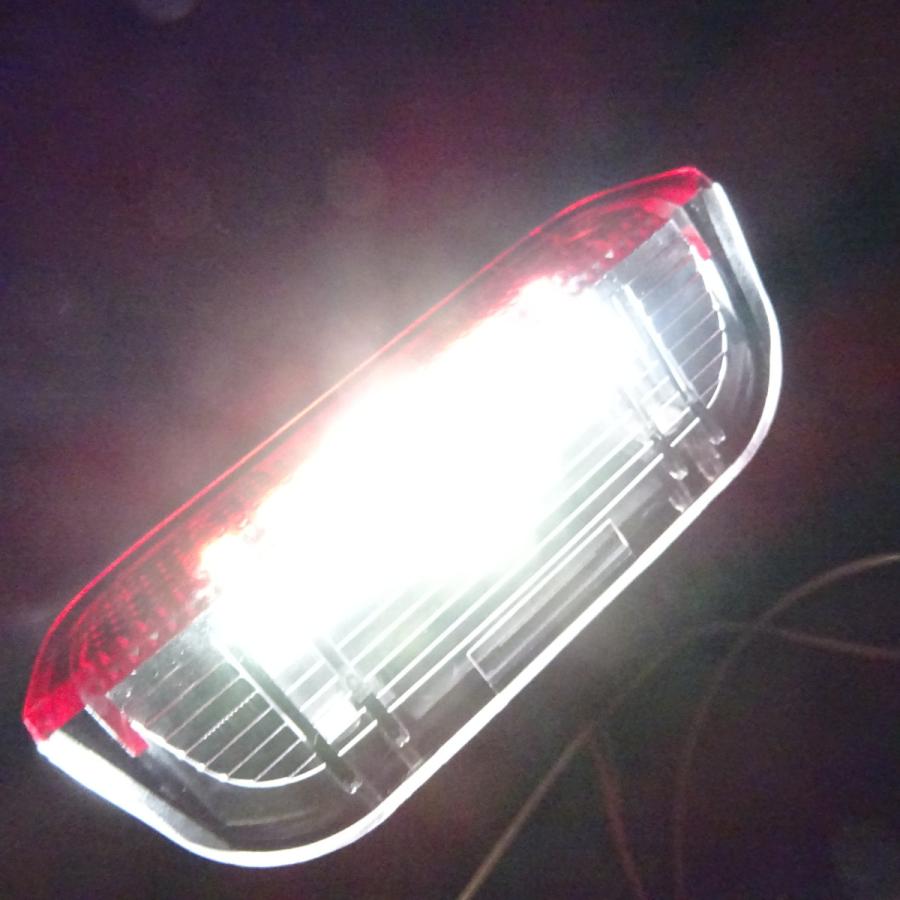 激白光♪二色レンズ♪交換式♪ LED ドア カーテシ ランプ ウェルカム