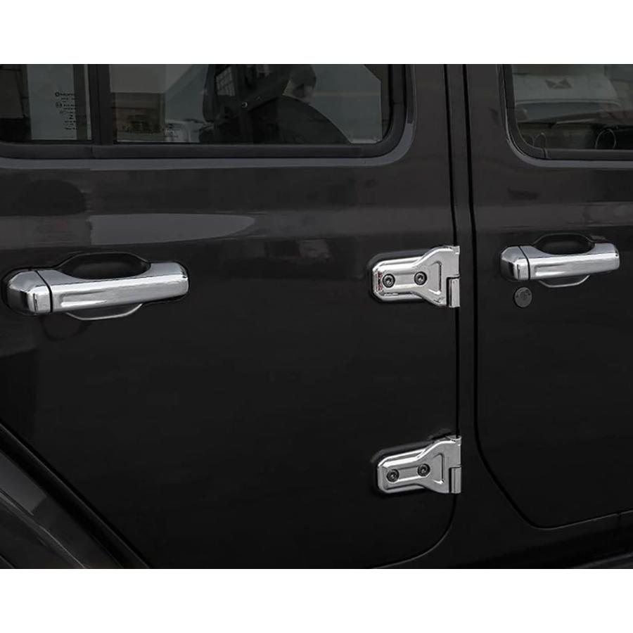 鏡面仕上げ♪ メッキ ドアハンドル カバー ガーニッシュ ジープ