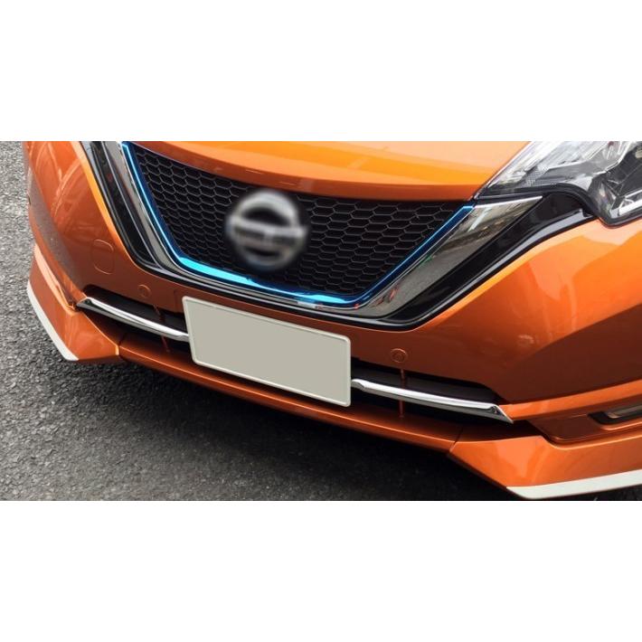 鏡面仕上げ♪ 日産 メッキ フロントバンパー ガーニッシュ ノート E12