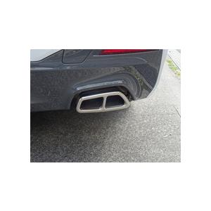 高グレード化♪ BMW 4本出しルック メッキ マフラー カバー G30 G31