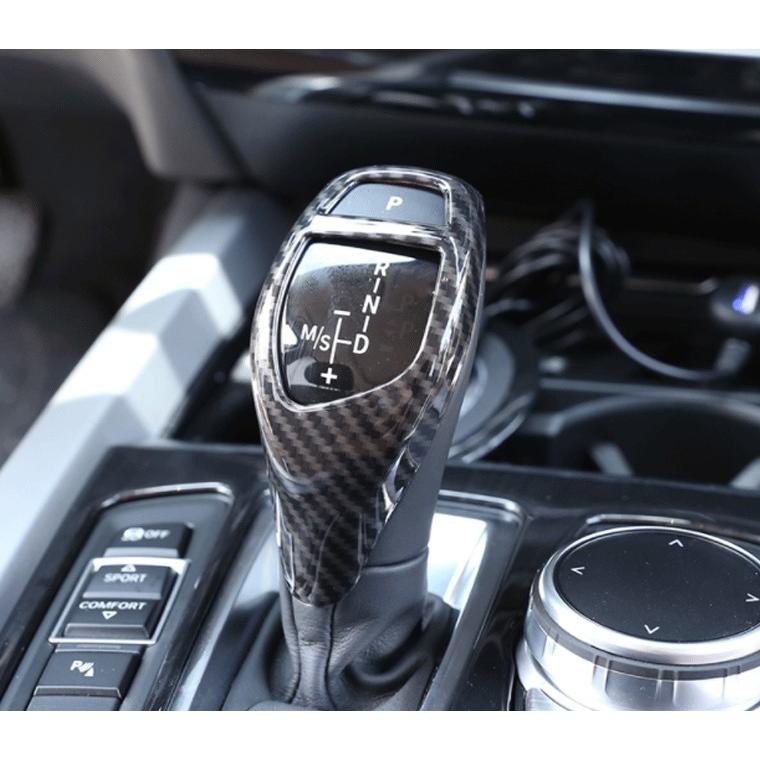 スポーティ全開♪ BMW カーボンルック シフトノブ カバー X3 F25 20d 