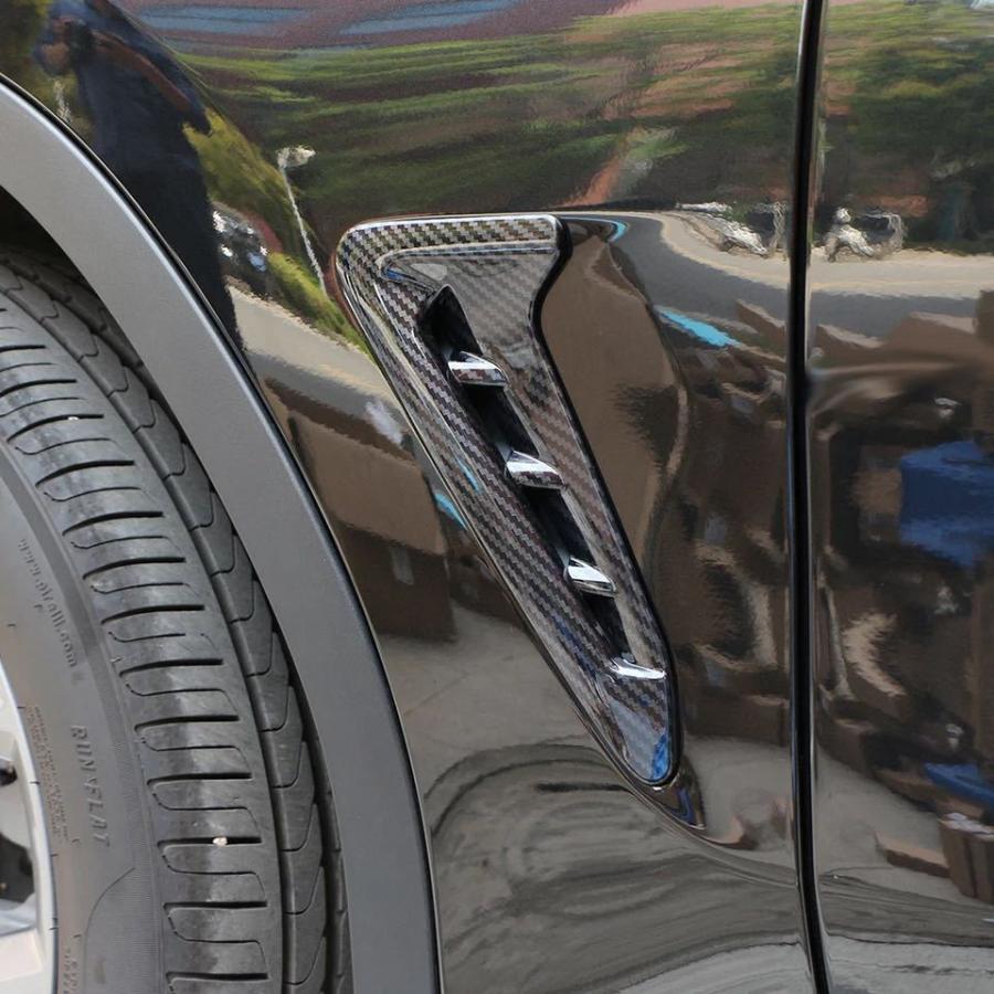 スポーティ全開♪ BMW カーボン ルック フェンダーダクト ガーニッシュ