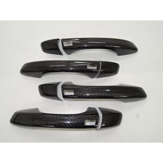 フォルクスワーゲン VW ブラック カーボン ドアハンドル ノブ カバー