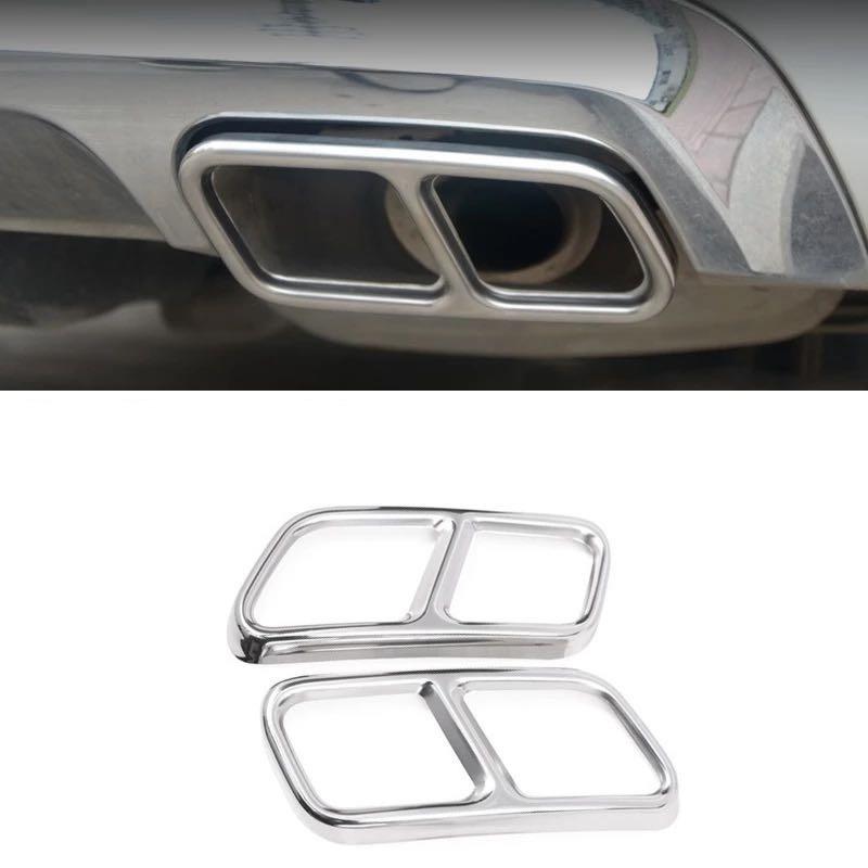 ベンツ AMGルック 4本出しルック メッキ マフラー カバー W218