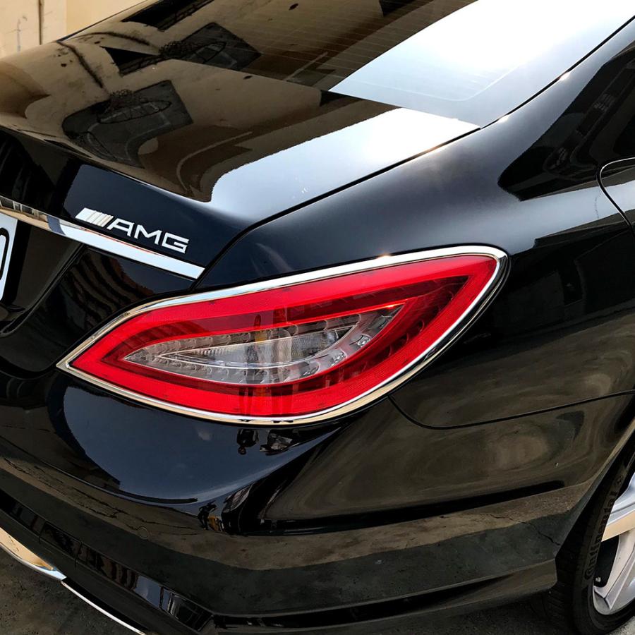 メルセデス ベンツ メッキ テールライト テールランプ リング W218  