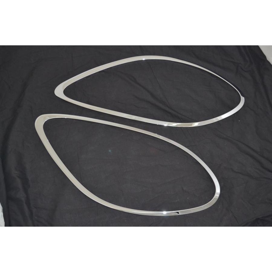 ポルシェ メッキ ヘッドライト ヘッドランプ リング ガーニッシュ