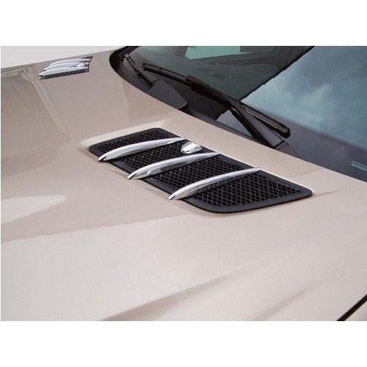 メルセデス ベンツ メッキ ボンネット ダクトフィン ウォッシャー